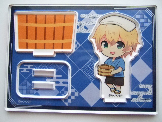 ソードアート・オンライン 極楽湯 極楽流ミニキャラ桶 アクリルスタンド ユージオ SAO RAKU SPA(らくスパ)コラボキャンペーン アクスタ拍卖