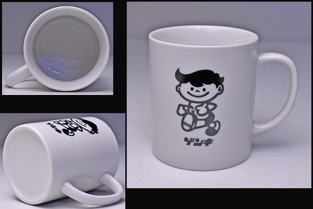 ゲンキ乳業 ★ マグカップ ★ ゲンキくん ★ 沖縄 ★ 石垣島 ★ 石垣島にある日本最南端の地元乳業 ★ 八重山限定 ★中古品 ★ 未使用 ★拍卖