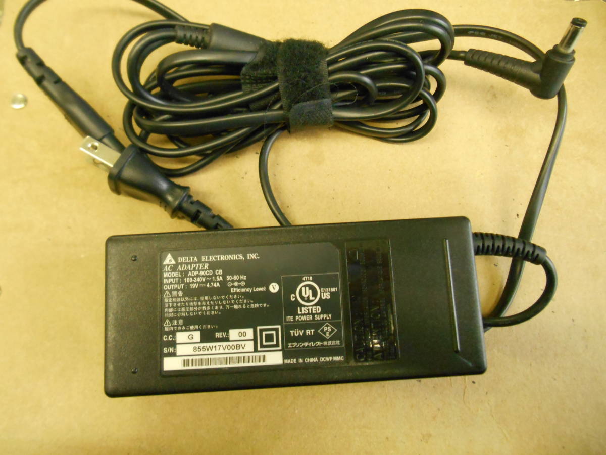 DELTA ACアダプタ ADP-90CD CB 19V=4.74A 外径5.5 内径2.6 (横 9拍卖