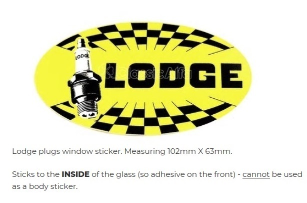 アルファロメオ ステッカー Alfa Romeo 内張り Lodge plugs window sticker. Measuring 102mm X 63mm デカール拍卖