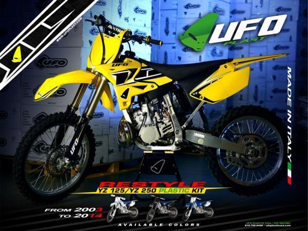 YZ125/YZ250 02-14 UFO RESTYLE KIT YELLOW拍卖
