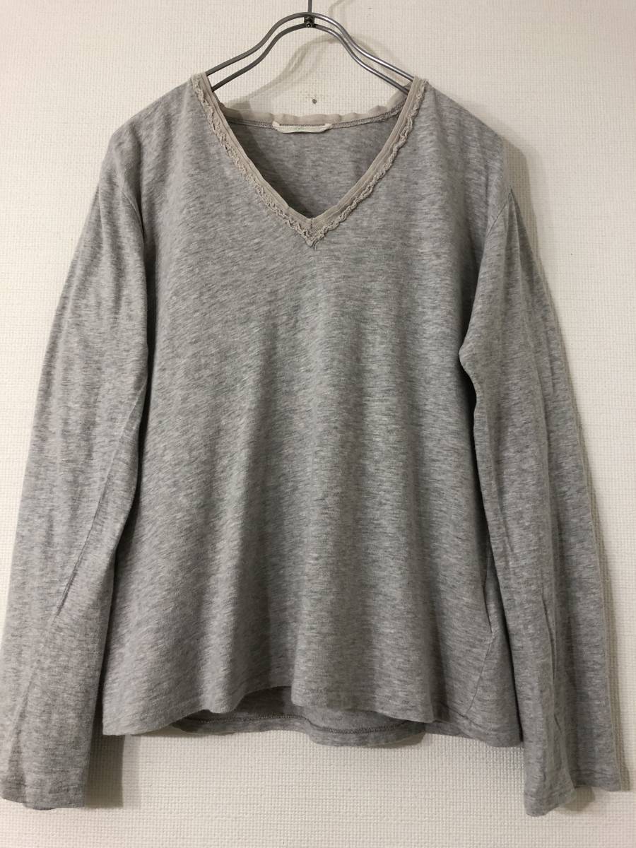 45R 天竺 プルオーバ ガーゼ トリム トップス カットソー 45rpm 日本製拍卖