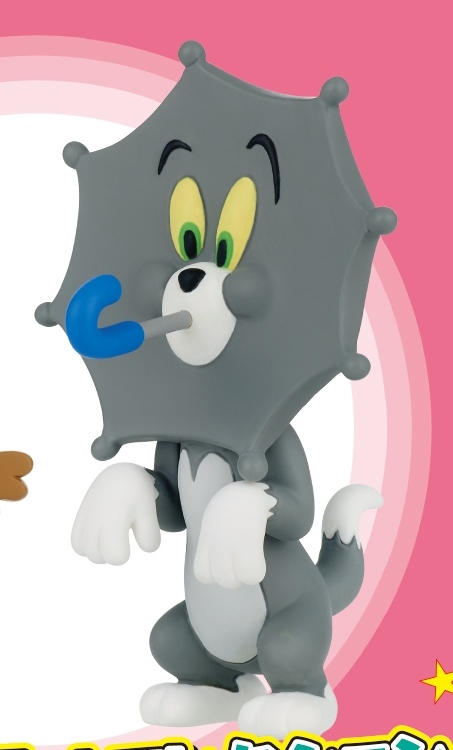 【未使用】 トム 傘 フィギュア / トムとジェリー Funny Art コレクション 2 第2弾 マスコット ガチャ ガシャ ガチャガチャ カプセルトイ拍卖