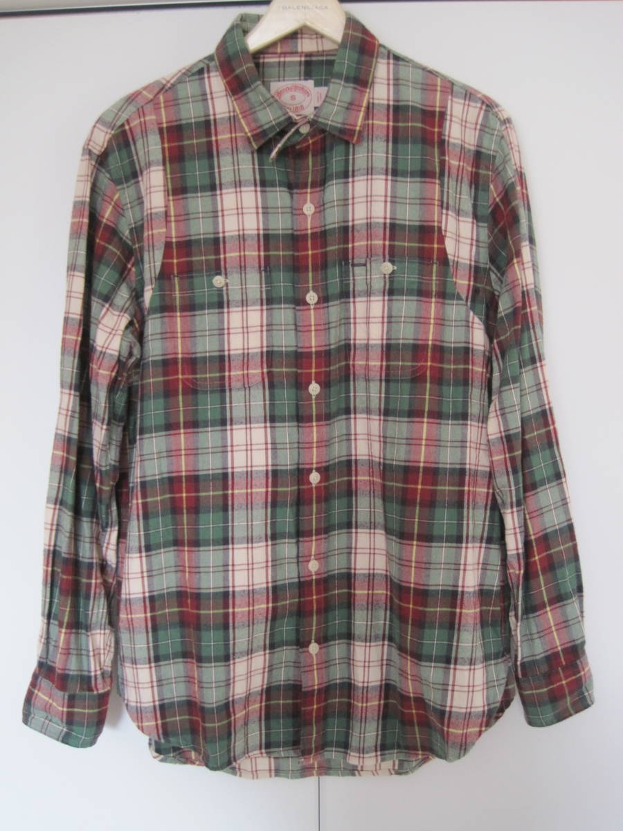 BROOKS BROTHERS ブルックスブラザーズ ワークシャツ S ネル拍卖