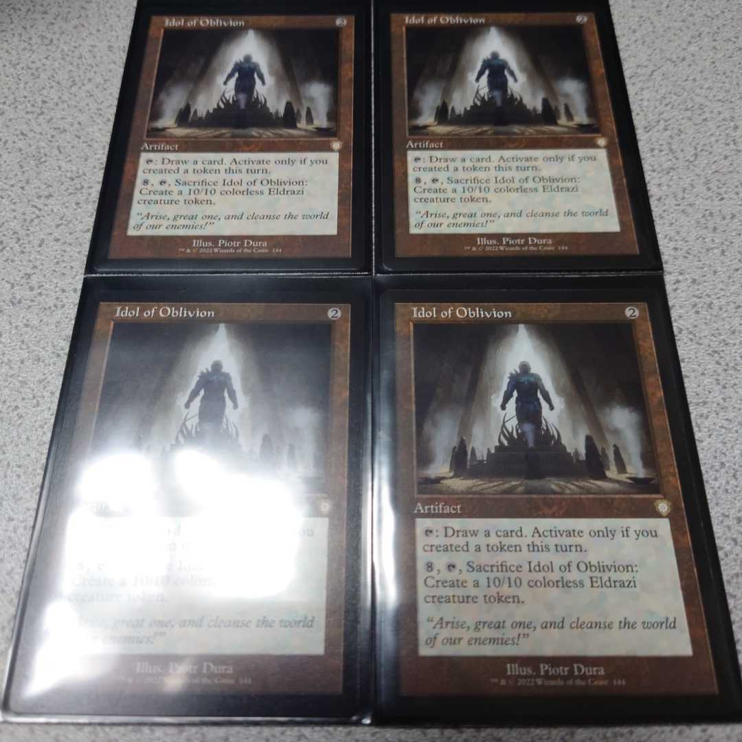 MTG BRO 忘却の偶像 旧枠 英語 四枚セット 兄弟戦争 BRC 即決拍卖