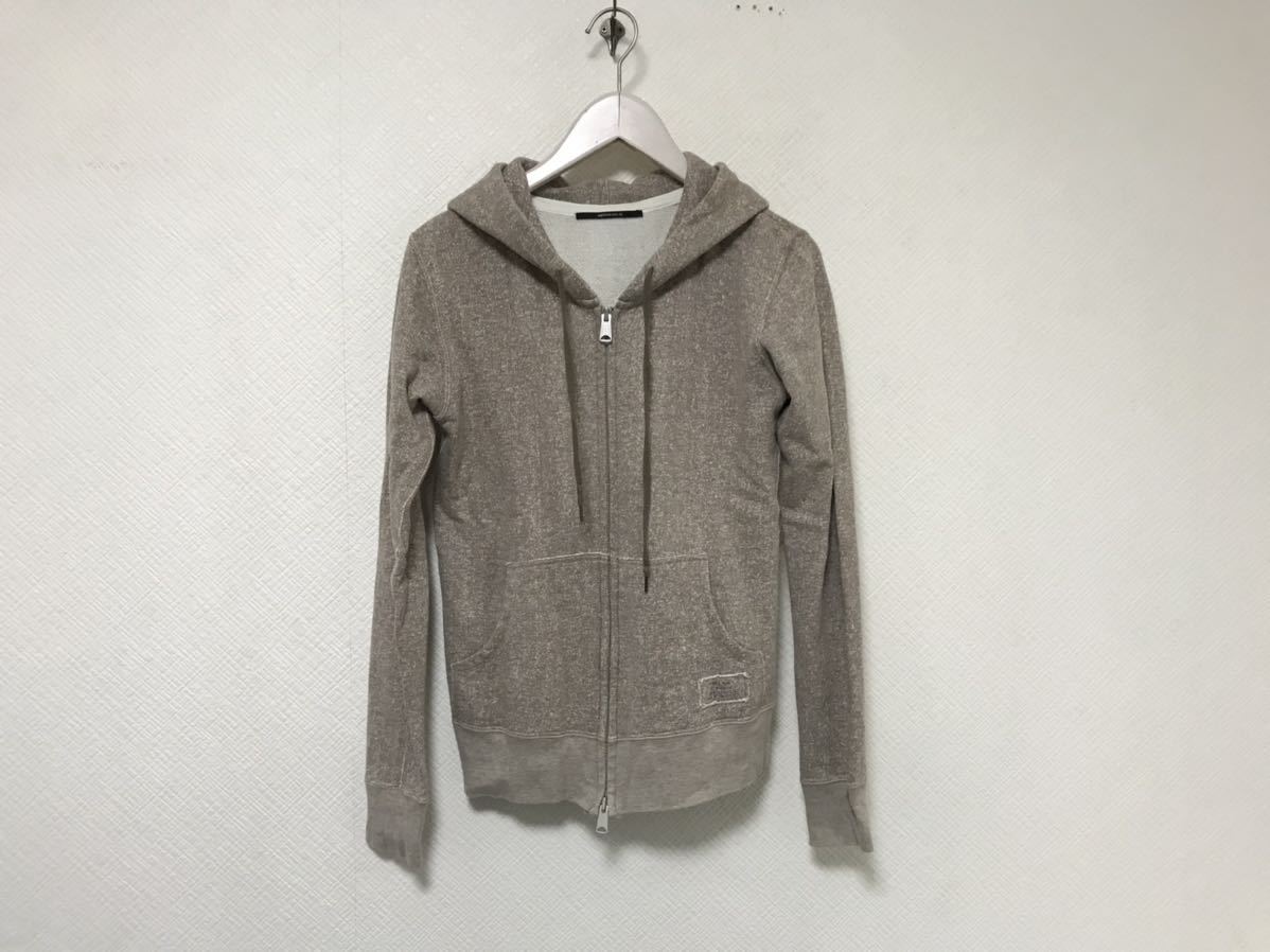 本物アメリカンラグシーAMERICAN RAG CIEコットンスウェットジップアップパーカー長袖メンズサーフビジネススーツ茶ブラウン柄1S拍卖