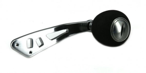 送料無料!/アブガルシア用/カスタムハンドル/二段ピッチ変更可能!パワーハンドル/シルバーフェイス/中空構造/RH123/12拍卖