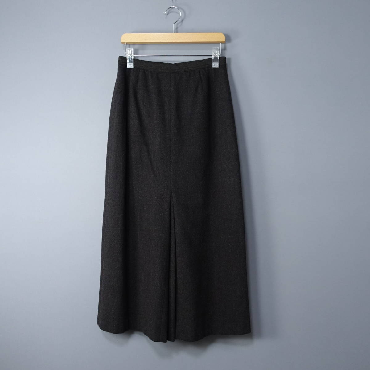 EVEX by KRIZIA/クリッツィア/40/日本製/ウール混/カシミヤ混/ロングスカート/グレー系/ブラウン系/レディース拍卖