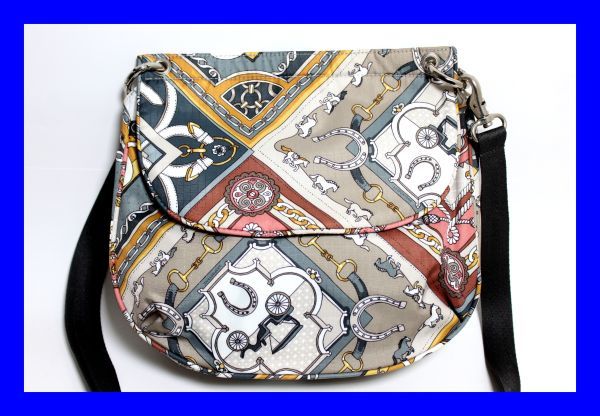 ●本物 極上品 レスポートサック LeSportsac ショルダーバッグ 蓋式 ナイロン素材 馬車柄 馬柄 吉田カバン Z3200拍卖