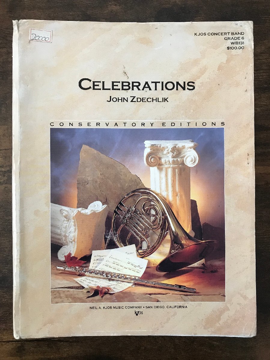 送料無料 吹奏楽楽譜 ジョン・ズデクリック:セレブレーションズ 試聴可 スコア・パート譜セット拍卖