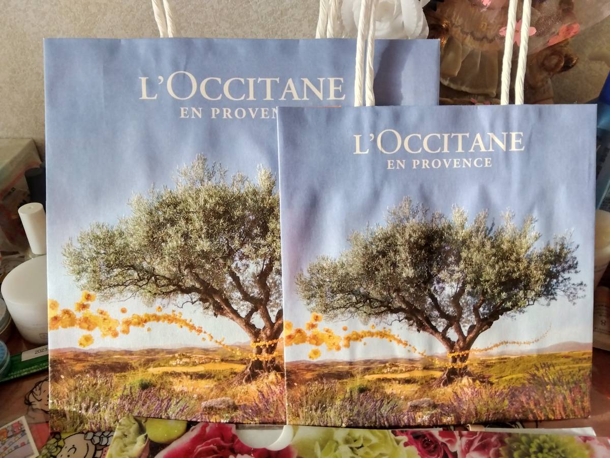 ☆彡新品★★紙袋★L'OCCITANE★ロクシタンのショッパー★セルフラッピングにも★LOCCITANE 紙の手提げ袋 拍卖