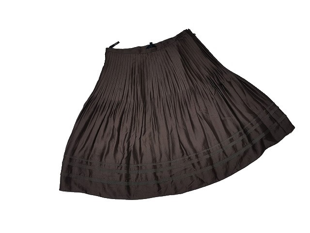 【USED 美品】★ROPE/ロぺ スカート 9号【M】 ウエスト60◆裏地 膝丈 清楚 オシャレ レディース 女性 ROPE JUN 美脚拍卖