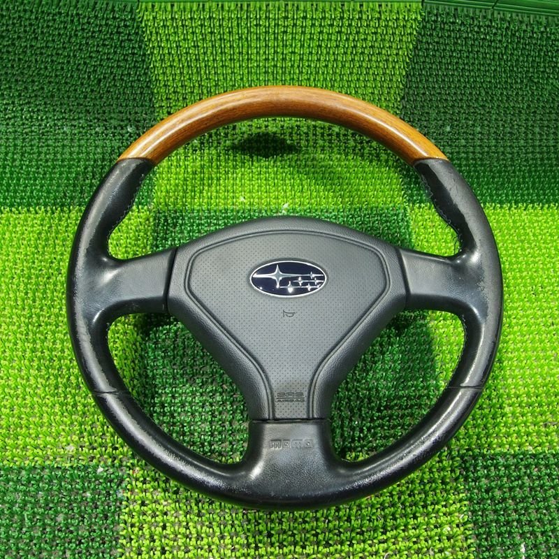 希少!! 『psi』 スバル SG5 フォレスター 純正オプション MOMOステアリング ウッドコンビ拍卖