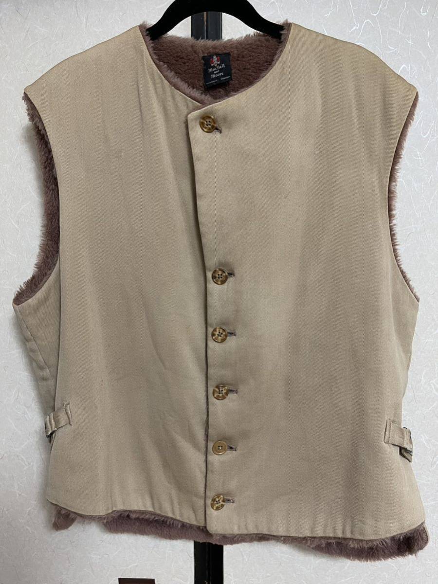 ビンテージ 50'S 60'S macneil and moore コールドウェザーベストボタン留め サイドアジャスター 針刺しバックル拍卖