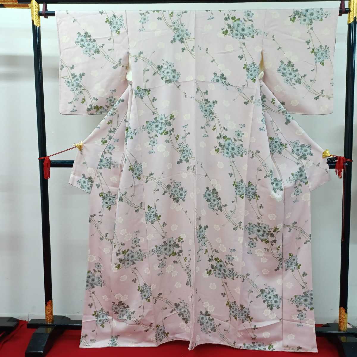 ①鋤】小紋 着物 お稽古 観劇 卒業式 和装(221119)拍卖