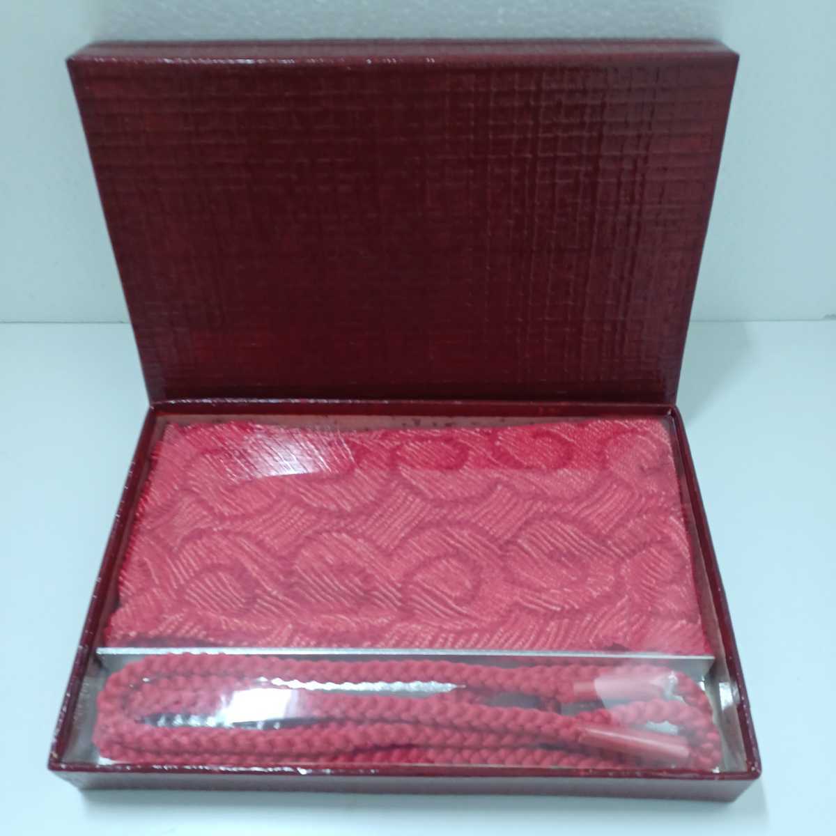 10鋤)帯締め 帯揚げセット 和装小物 帯締め 帯揚 帯〆 赤(221119A-3)拍卖