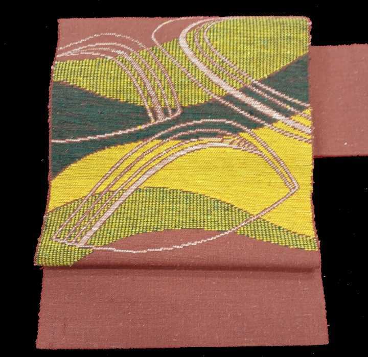 41鋤)帯 名古屋帯 着物 和装小物 モダン おしゃれ (221119)拍卖