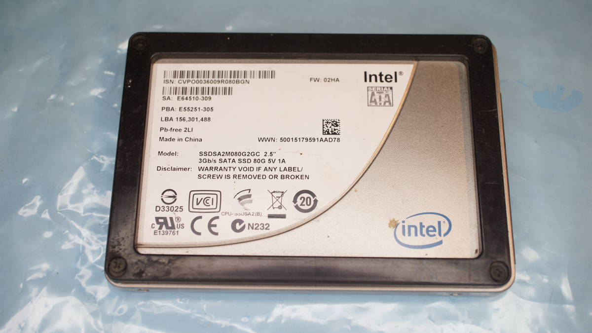 【Intel純正・80GB】拍卖