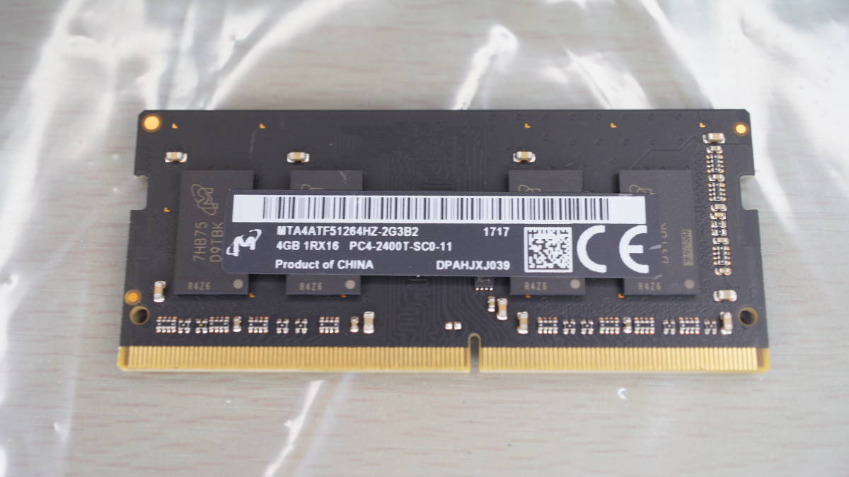 【ノートPC・DDR4・4GB・Apple純正】拍卖