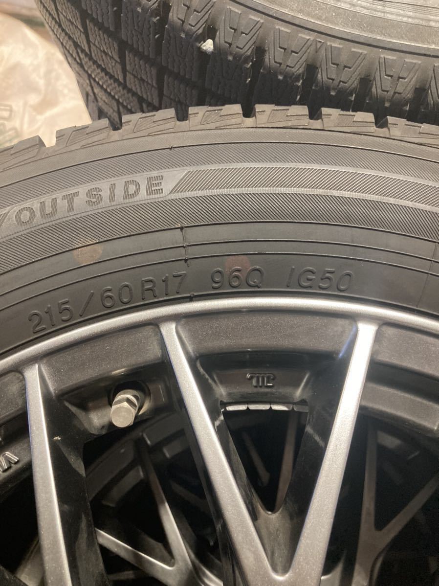 215/60R17 スタッドレスタイヤ YOKOHAMA アイスガード IG50 プラス拍卖