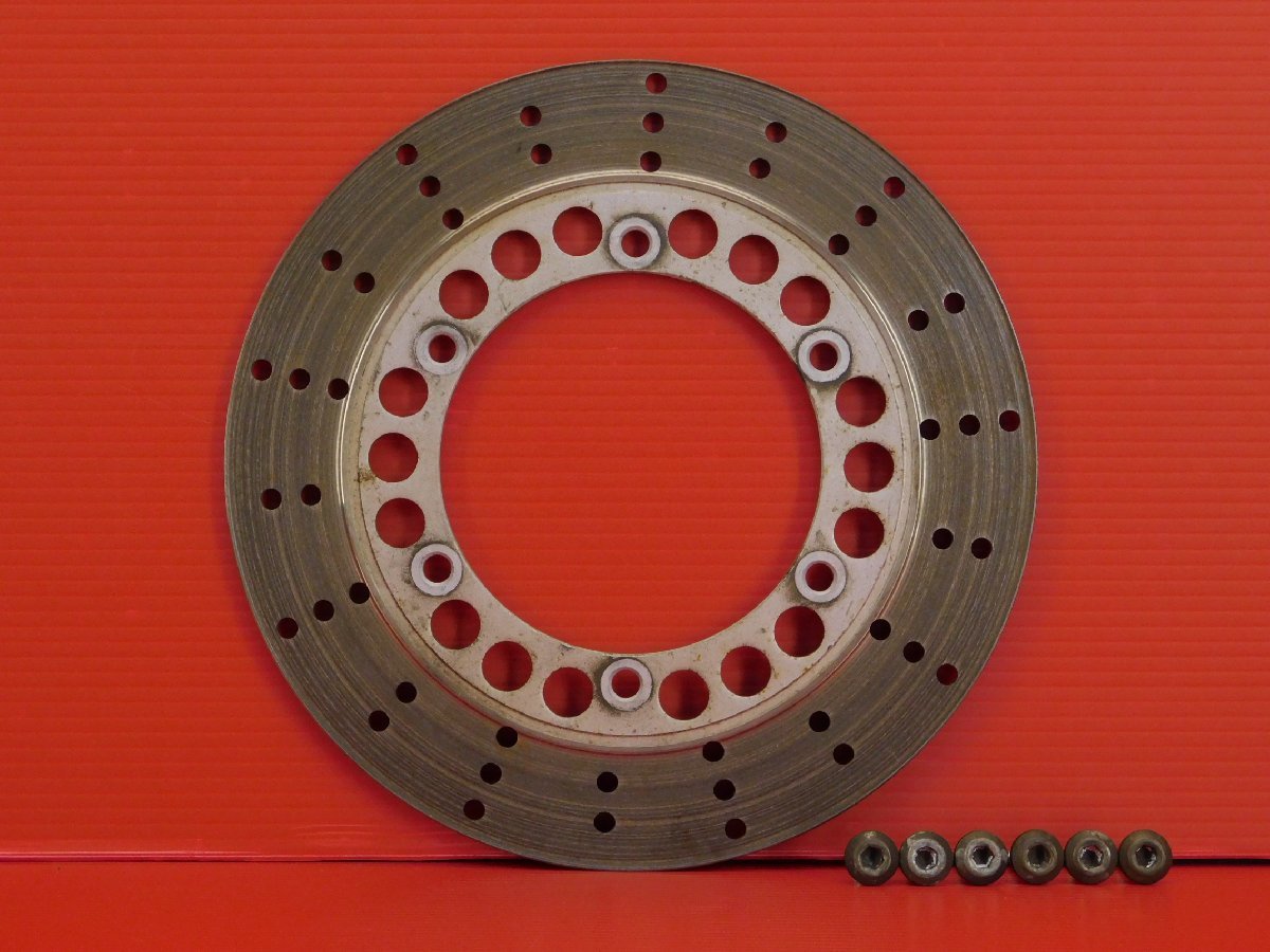 60【評価C】 SRX600 3SX 実動 純正 リア ブレーキ ディスク 厚3.6mm拍卖