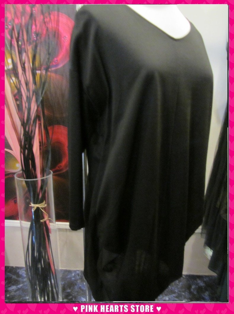 新品レディース◇シニカル 脇タック入りチュニックTシャツ M 16-4350拍卖