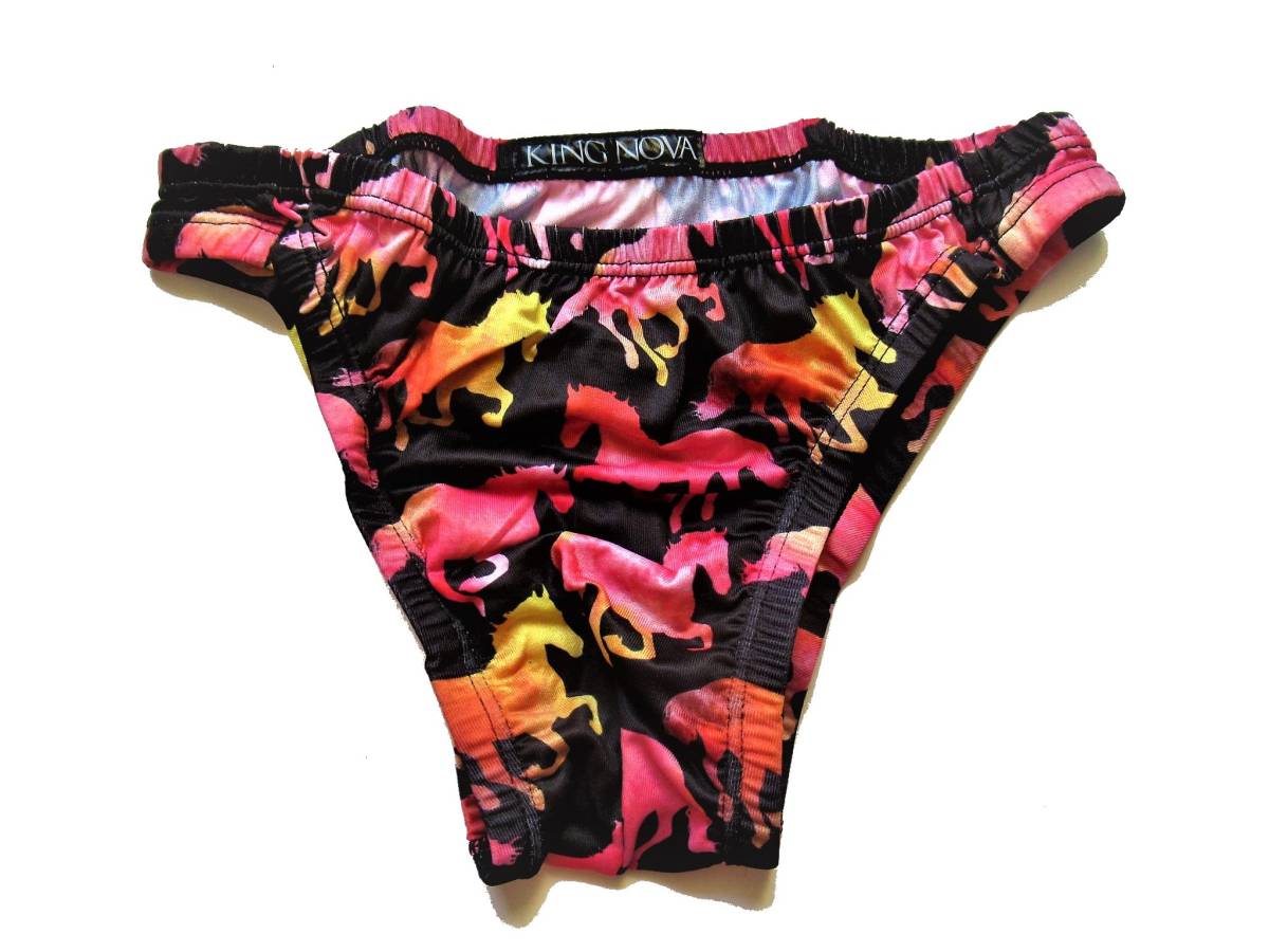 メンズファッション 下着 ビキニブリーフ KING NOVA/キングノバ ビキニパンツ(L寸)レッド 馬 p021 ★拍卖