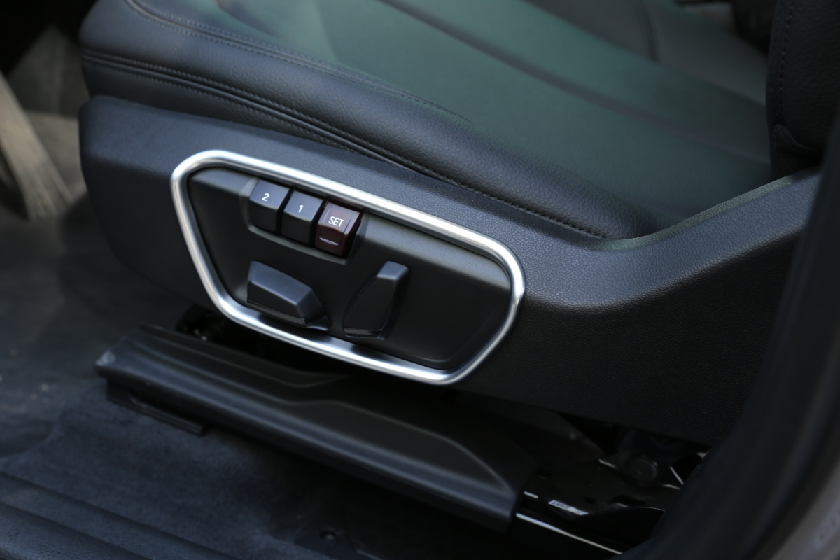 高品格♪ BMW サテンシルバー パワーシート スイッチ リング カバー X1 F48 sDrive xDrive 18i 18d 20i 25i Xライン X1シリーズ拍卖