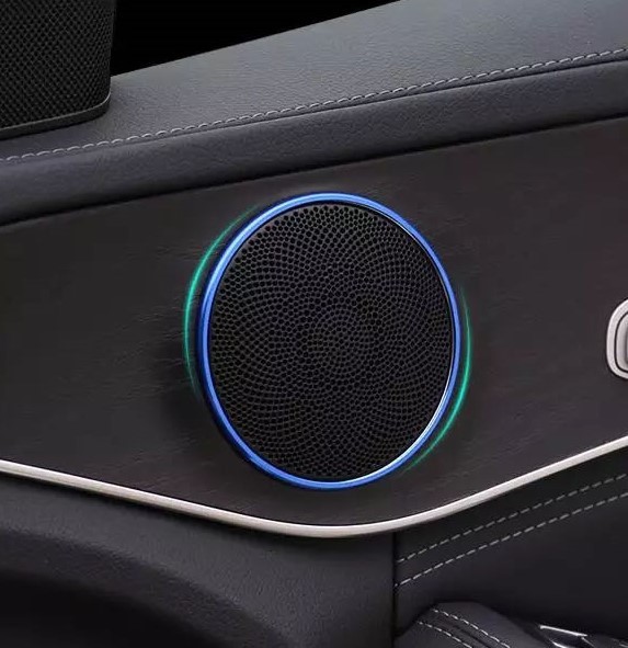 デザイン性UP♪ メルセデス ベンツ スピーカー リング C253 GLC200 GLC220d GLC250 GLC350e GLC43 GLC63 クーペ 青拍卖