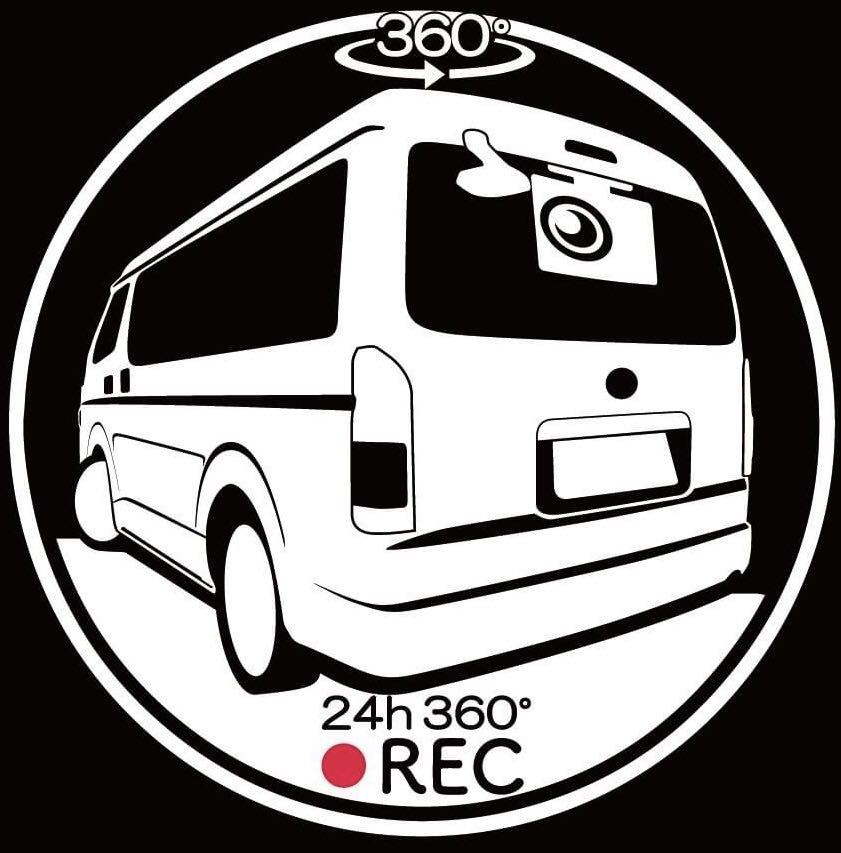 車種や色の変更承ります トヨタ ハイエースワゴン ドライブレコーダー ドラレコ ステッカー ハイエース  カッティングステッカー拍卖