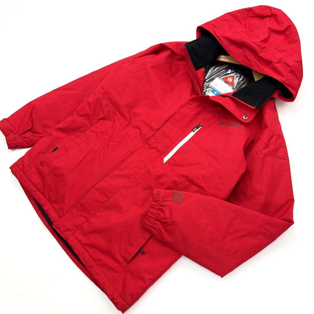 コロンビア ☆ Columbia OMNI-HEAT アルパインアクション ジャケット パーカー レッド S スノーボード 登山 アウトドア WE1058■DA201拍卖