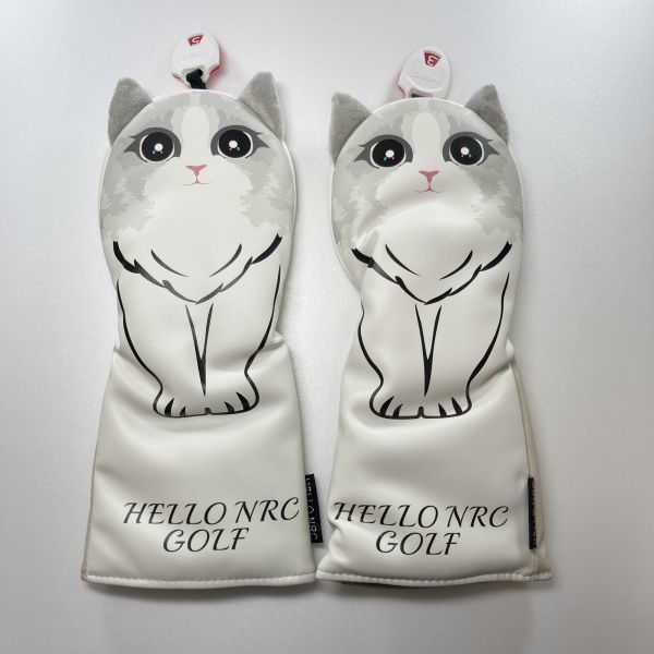♪可愛い♪ キャラクター ユーティリティ用ゴルフヘッドカバー2個セット ラグドール キャット拍卖