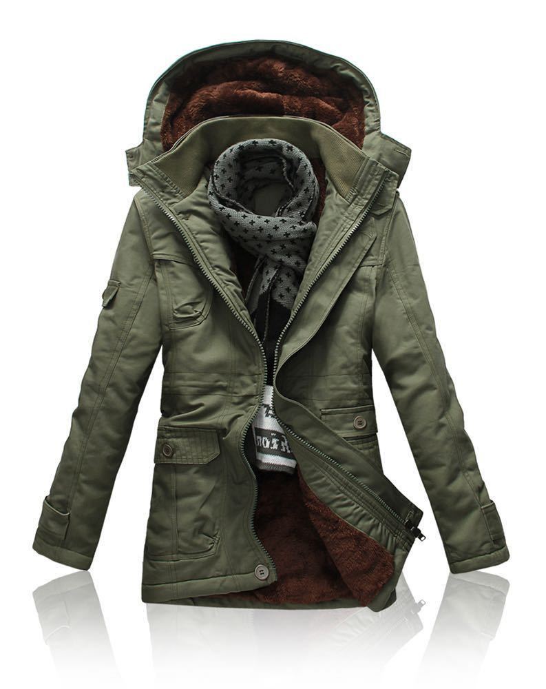 新品未使用 メンズ ジャケット アウター コート 裏起毛 防寒着 厚手 XXL拍卖