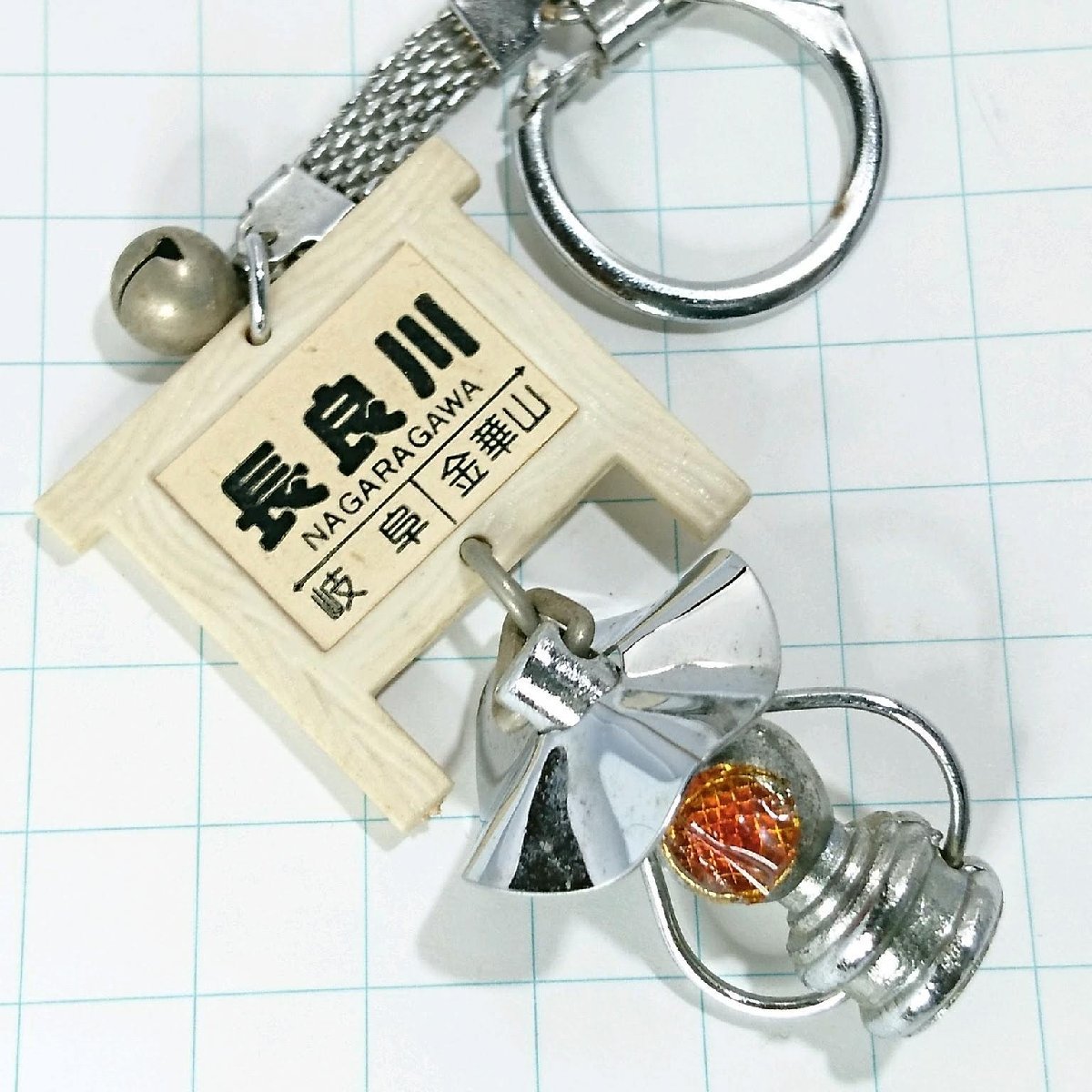 送料無料)岐阜 長良川 駅 昭和レトロ 観光地 登山 山登り 旅行 記念 キーホルダ A12858拍卖