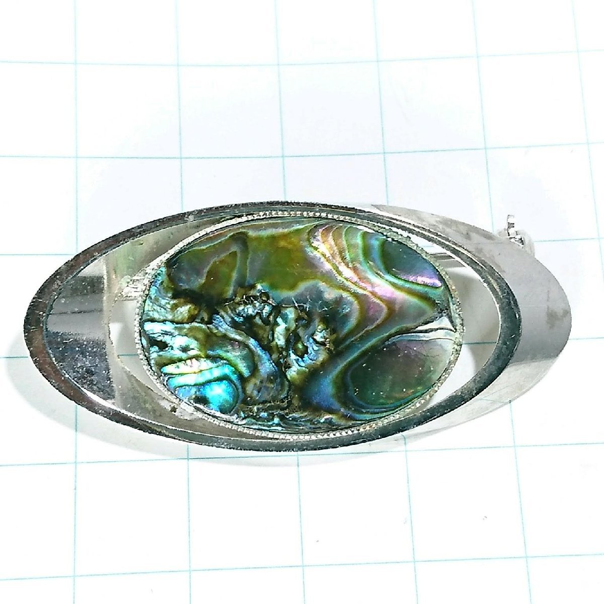 送料無料)ビンテージ☆シェル レトロデザイン☆ アンティークブローチ A12974拍卖