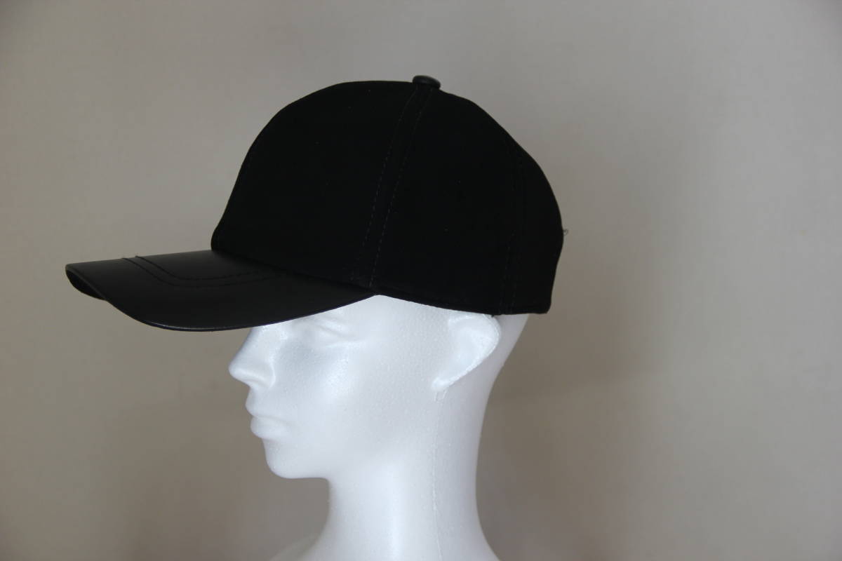 【スエード】【ブラック】【翌日お届け】メンズ 野球帽 帽子 フリーサイズ サイズ調節可能拍卖