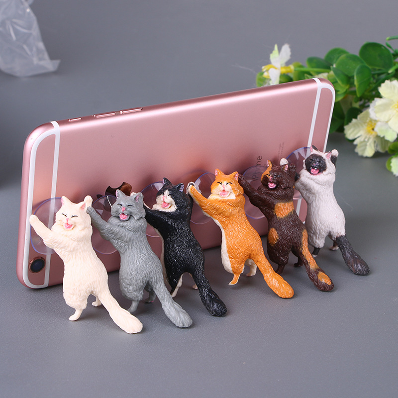 猫 スマホ スタンド ネコ ねこ キャット 6匹セット拍卖