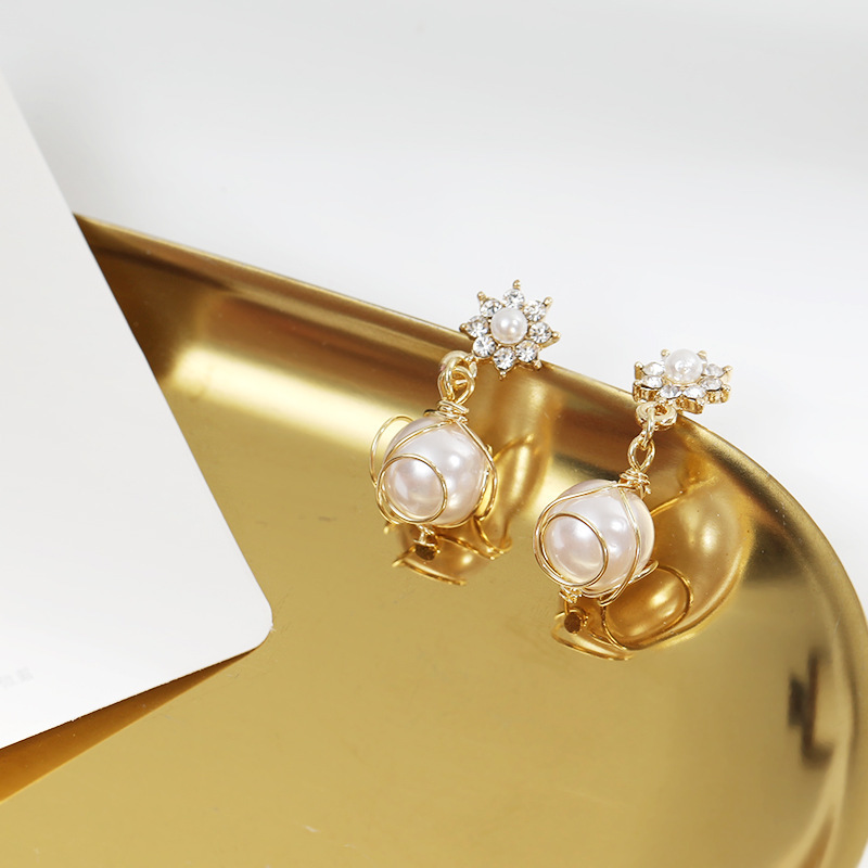 ハンドメイドピアス 淡水パールピアス拍卖