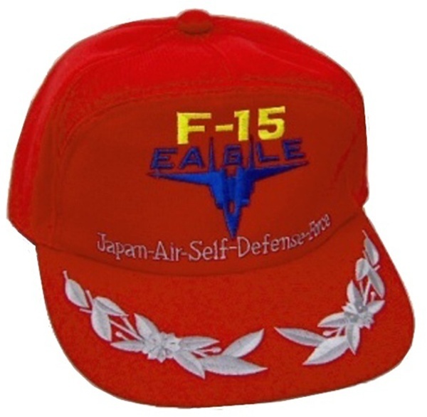 大特価 航空自衛隊 F-15 EAGLE 赤 L ひさし刺繍入り 帽子 キャップ アウトドア サバゲー 空自 JASDF 帽子№27-1拍卖