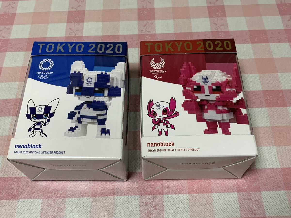 新品 未開封 ナノブロック nanoblock TOKYO 2020 オリンピックマスコット ミライトワ、ソメイティ拍卖