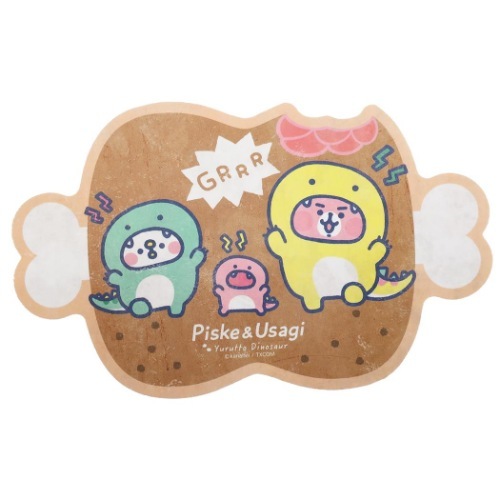 ★新品 カナヘイの小動物 トラベルステッカー ピスケとうさぎのゆるっとダイナソー No6 Kanahei うさぎとピスケ拍卖