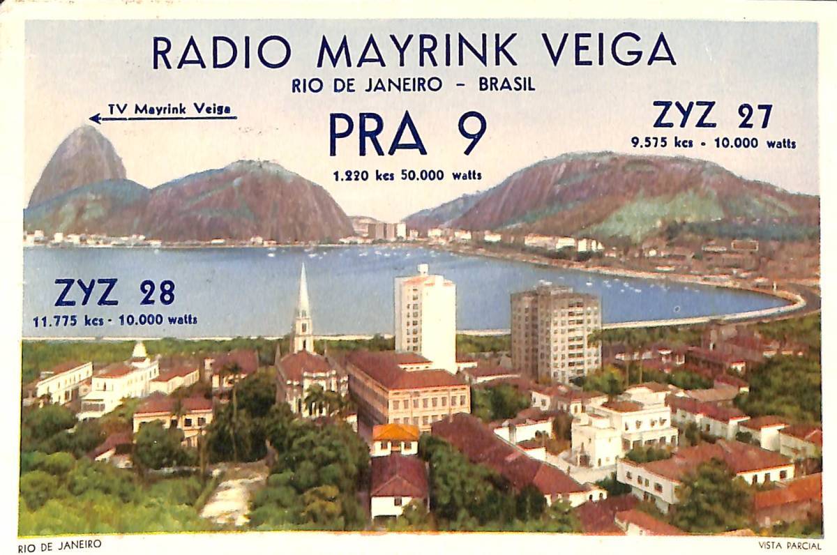 ①即決★送料込★BCL★廃局★入手困難★ベリカード★ZYZ-28★ラジオ・メイリンク・ベイガ★RADIO MAYRINK VEIGA★中南米★ブラジル★1962年拍卖