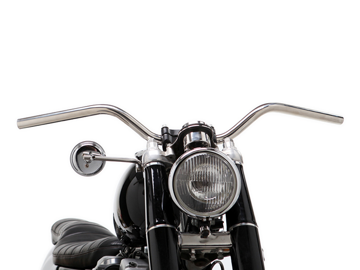 MOTOR ROCK 69バー ボバースタイル 1インチ ヘアライン ディンプル無し (MR-HC003I)拍卖