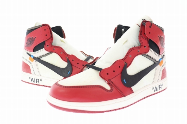 ナイキ NIKE ×OFF WHITE オフホワイト THE TEN VIRGIL ABLOH AIR JORDAN 1 RETRO HIGH CHICAGO AA3834-101 28 ☆AA★▲■ 221111/107拍卖