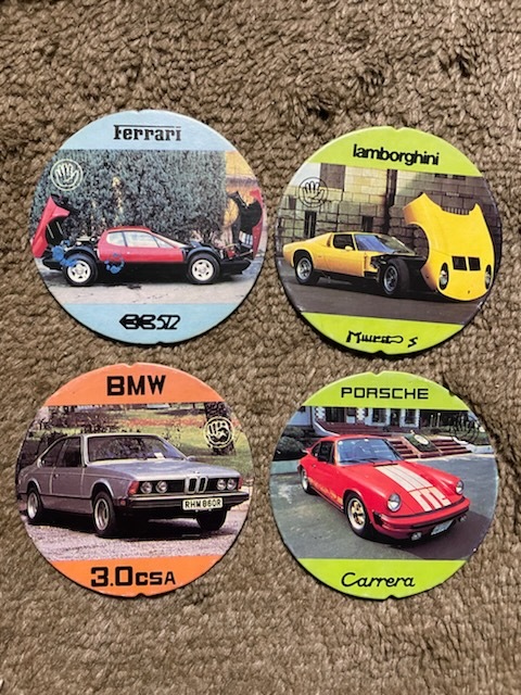 メンコ 面子 スーパーカー 4枚セット 昭和 レトロ拍卖