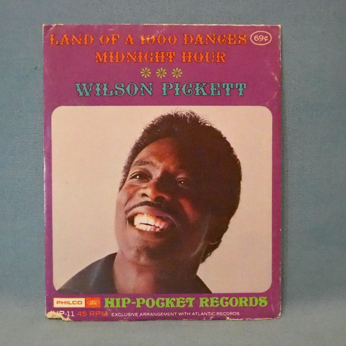 ■とても珍しい 絵ジャケ ソノシート 未開封★WILSON PICKETT/LAND OF A 1000 DANCES, MIDNIGHT HOUR★■拍卖