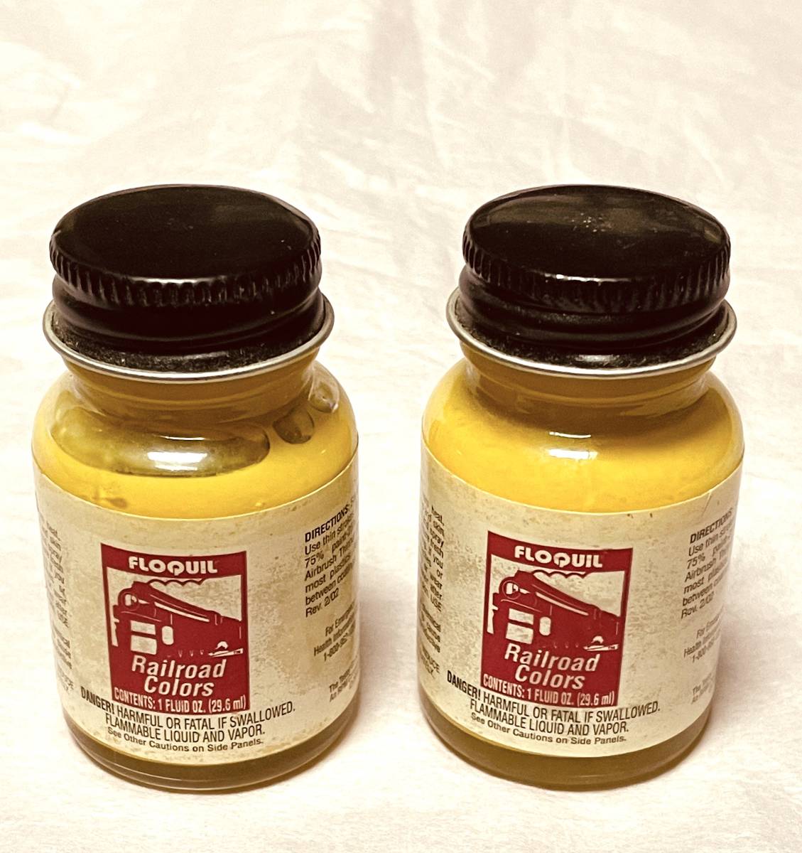● 未開封 FLOQUIL TTX YELLOW Railroad Colors F110310 エナメル塗料 1オンス TTX貨物車色 拍卖