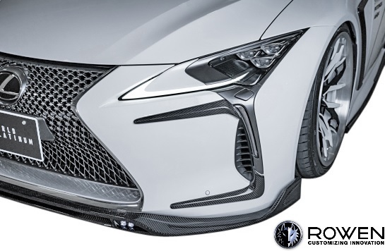 【M's】レクサス LC LC500 LC500h (2017.03-) ROWEN フロントバンパーエクステンション // カーボン ロェン ロウェン エアロ 1L007E11拍卖