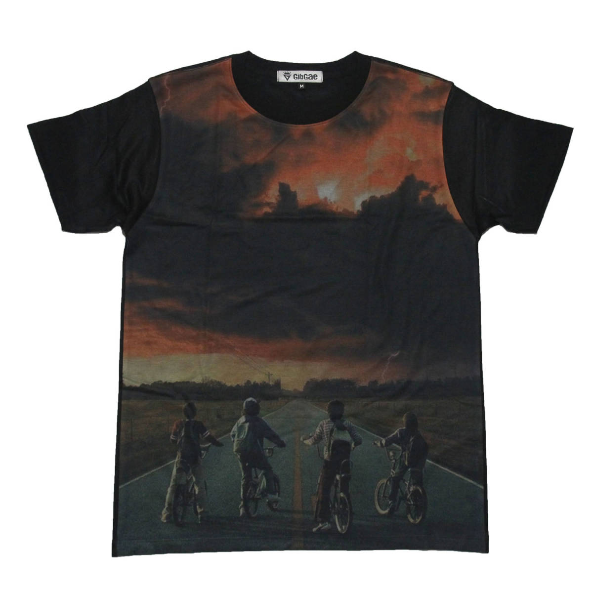 ストレンジャーシングス 日本未発売 アメリカ TVドラマ 人気 未知の世界 イレブン ストリート系 Tシャツ メンズ 半袖★tsr0606-blk-xl拍卖