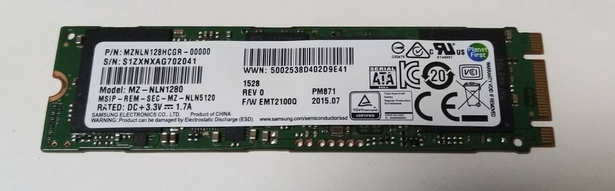 MZNLN128HCGR SSD 128GB 送料無料 3拍卖